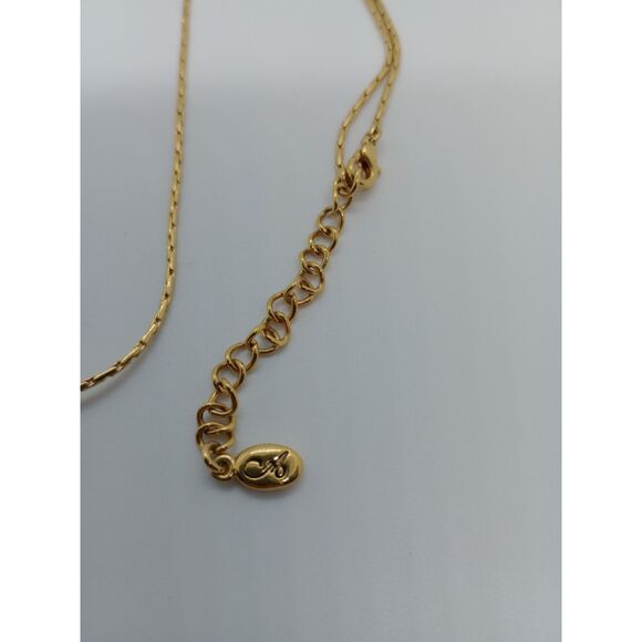 Annaleece 22K GP Swarski Crystal "Enthralled" Pendant 18-20" Chain Necklace - Picture 5 of 6